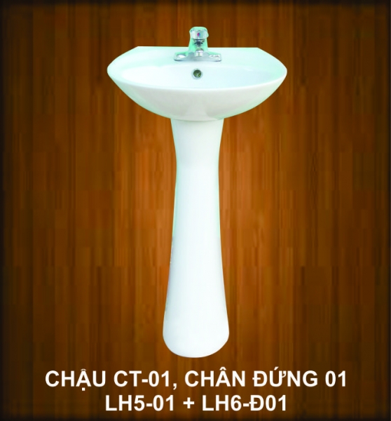 Chậu CT-01 + Chân đứng 01