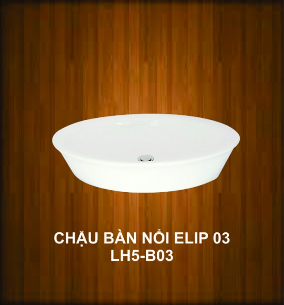 Chậu bàn nổi Elip